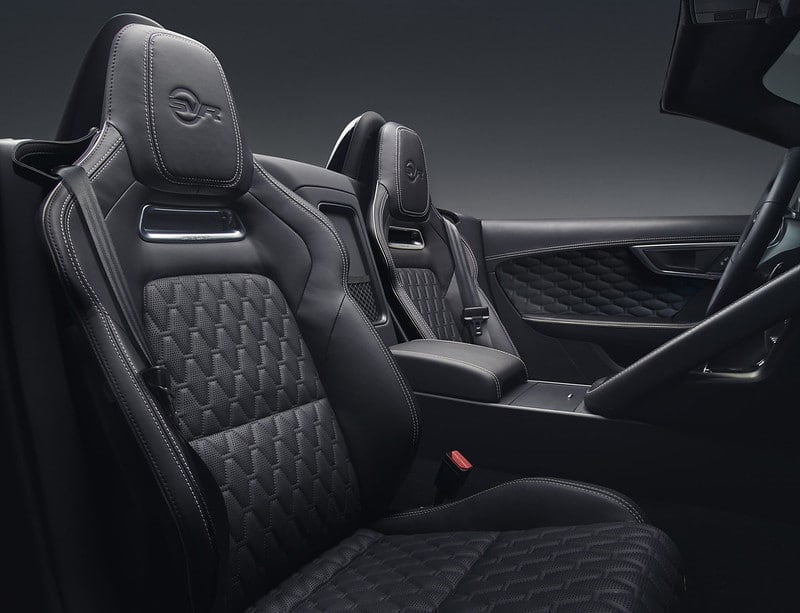 Interior of car
