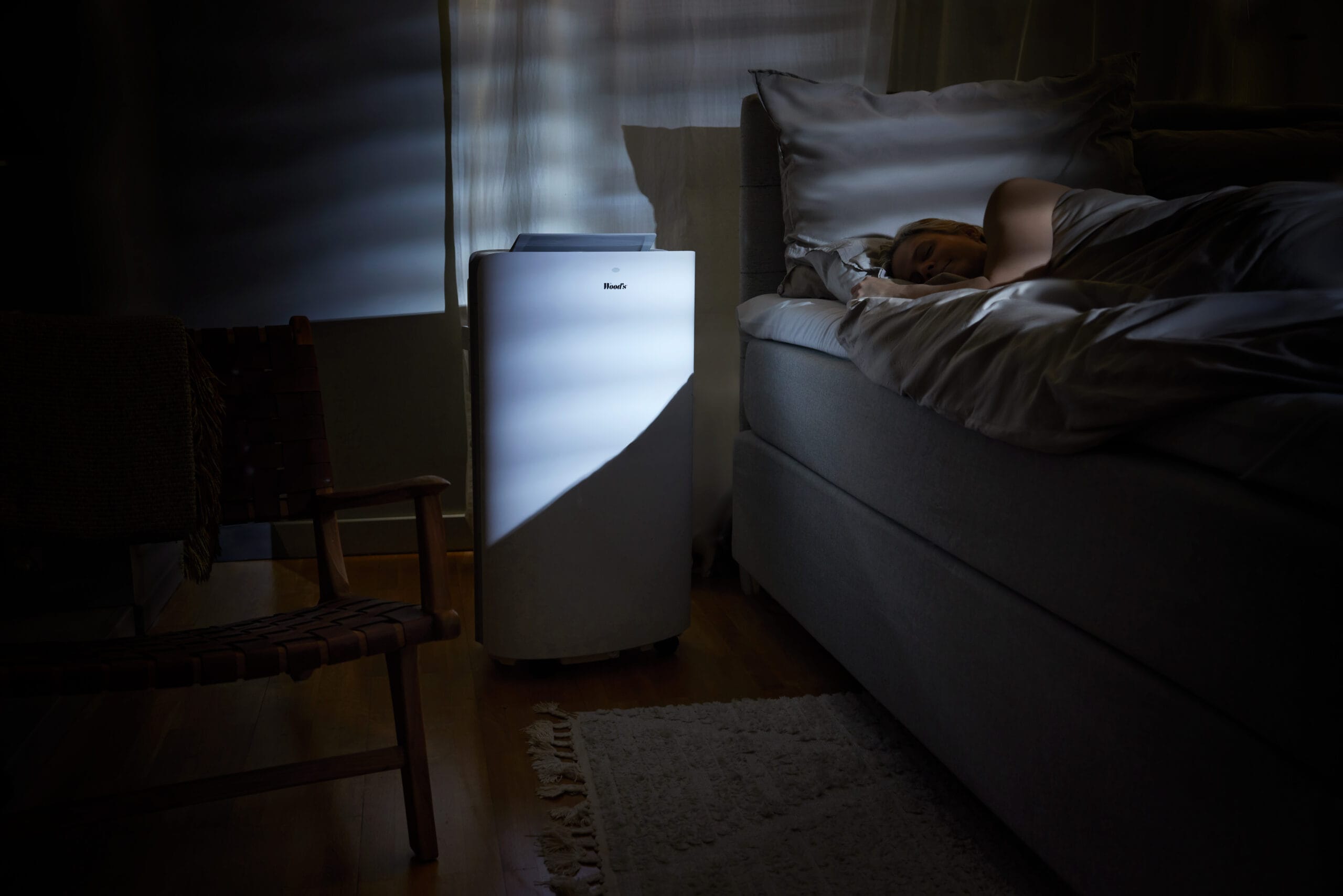 Wood's Cortina AirSwitch i sovrummet