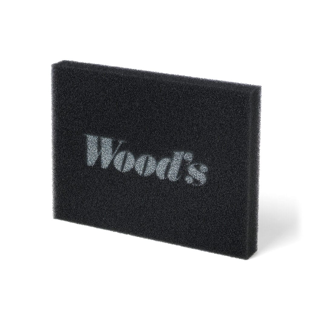 Wood's washable foam filter