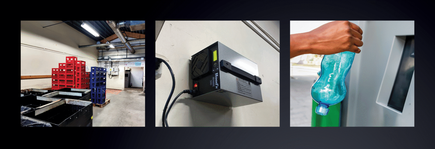 Ozone 500 Recycling Station Collage