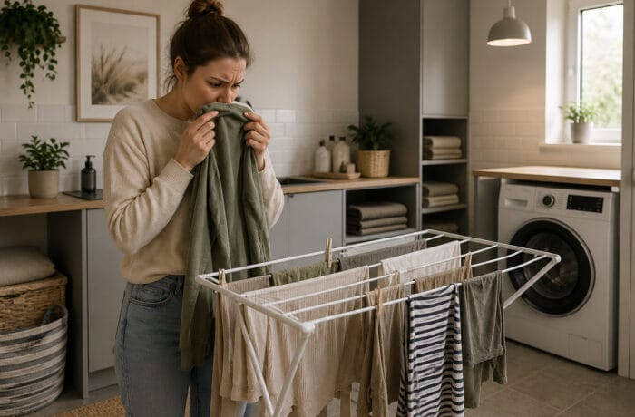 Laundry smells sour