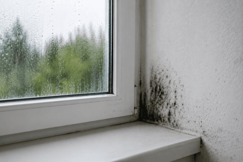 Mould and condensation in window